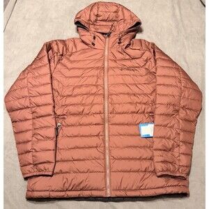 NEW Columbia Mens POWDER LITE 2 Hooded Winter Jacket Omni-Heat SZ Large